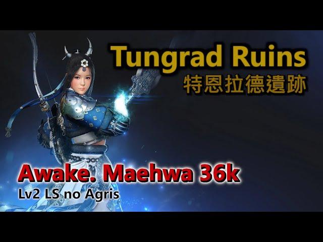 BDO | Tungrad Ruins | Awakening Maehwa | 36k trash/h | Lv2 LS no Agris