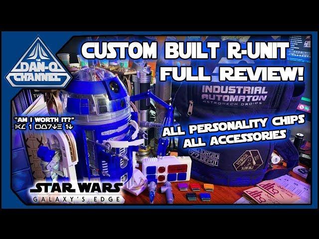 Custom R-Unit Astromech at Droid Depot Full Review- all personality chips and accessories