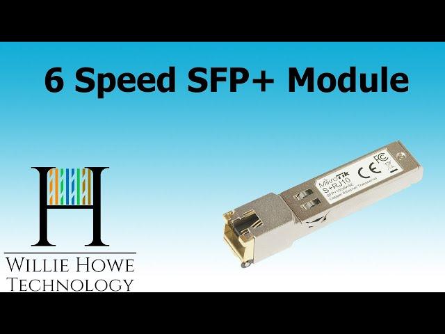 MikroTIk S+RJ10 SFP+ Module - The last copper SFP+ module you'll need?