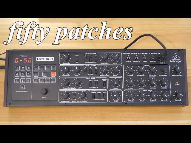 Behringer Pro 800 Fifty Patches