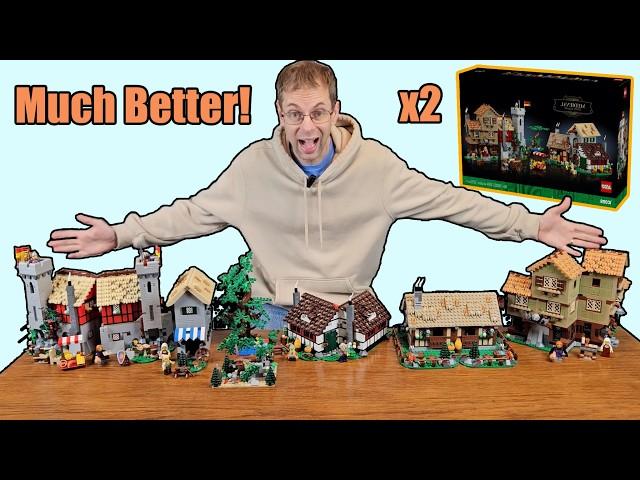 We DOUBLED the LEGO Medieval Town Square