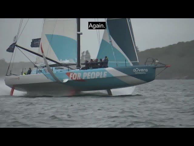 IMOCAs Leg #1 Guyader Bermudes 1,000 Brest to Fastnet Rock. Report and Onboard Footage (Eng Subs)