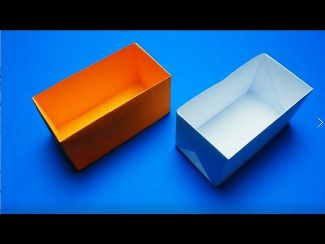 How to make a box out of paper. Origami box