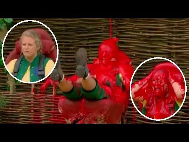 Contestant gets an epic red gunging on Wild Things.