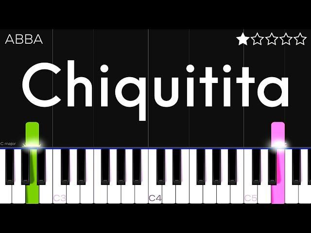 ABBA - Chiquitita | EASY Piano Tutorial