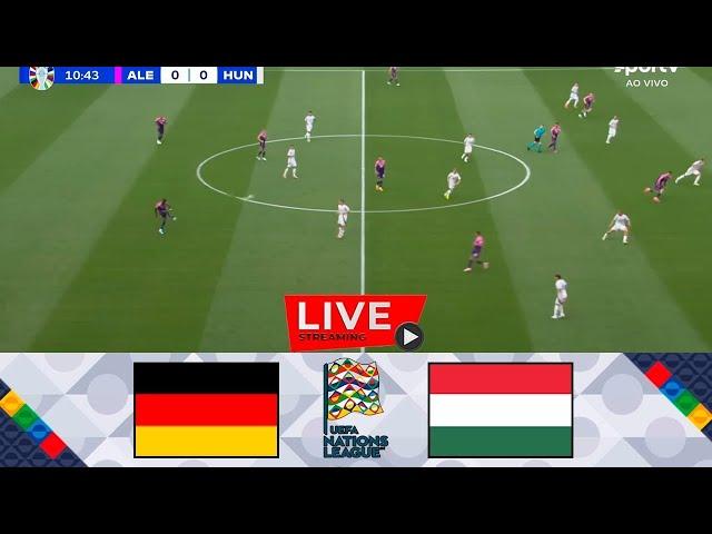 Live  Germany  vs Hungary - Full game - PES21