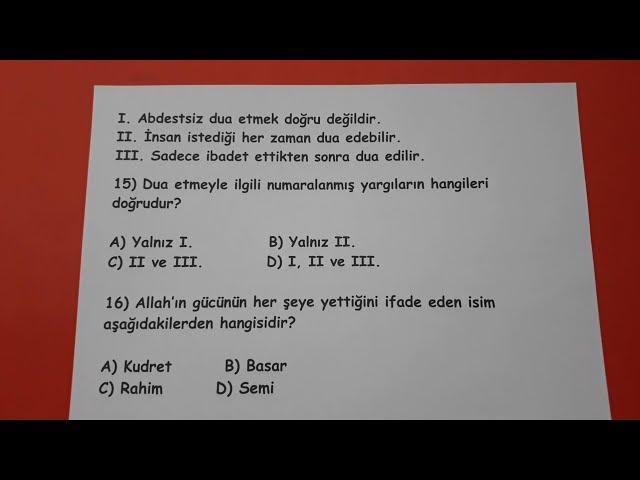 Din kültürü 5.sınıf 1.dönem 1.yazılı @Bulbulogretmen #5sınıf #dinkültürüveahlakbilgisi