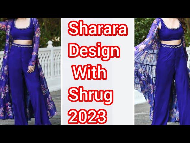 Latest Sharara Design With Shrug /Trendy Design/Shivani Trend Fashion 