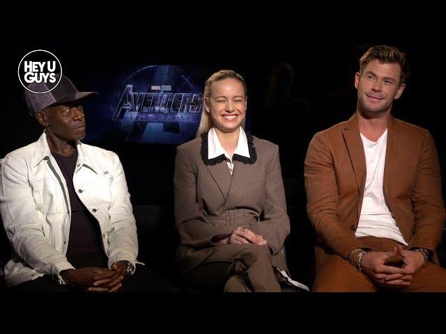 Brie Larson, Chris Hemsworth & Don Cheadle on Avengers: Endgame