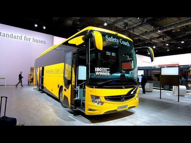 MB Mercedes Benz safety coach tourismo tourist travel bus new model walkaround and interior K1027