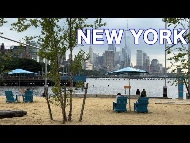 NEW YORK CITY Walking Tour [4K] - Hudson Yard, Vessel, High Line Park, Gansevoort Peninsula & Beach