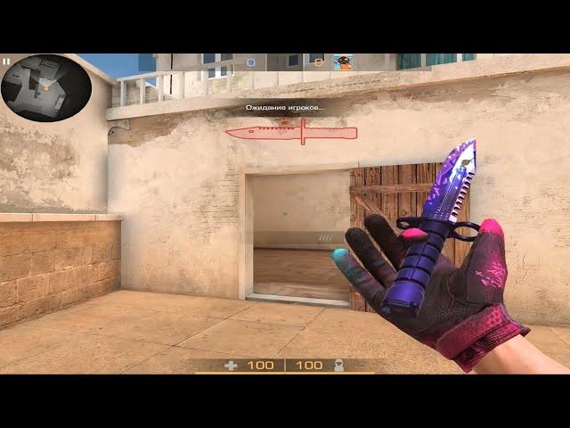 M9 Bayonet Digital Burst & Gloves Punk 