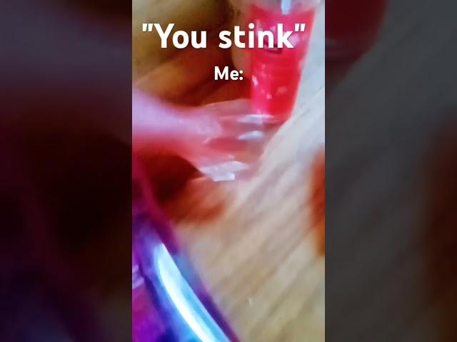 "You stink" trend #makeup #products #artist #purfume