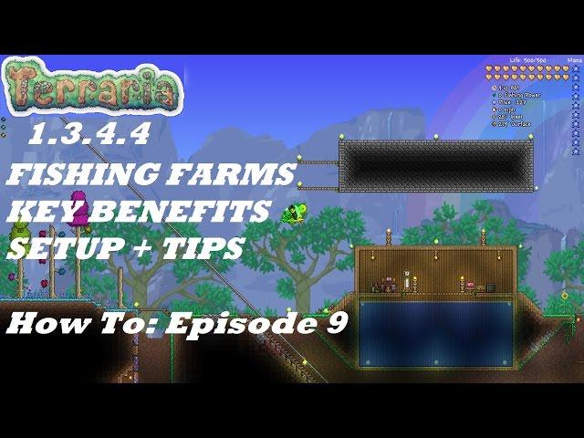 Terraria 1.3.4.4 HOW TO | Important Fish Farms + Tips Making it Easier | Episode 9