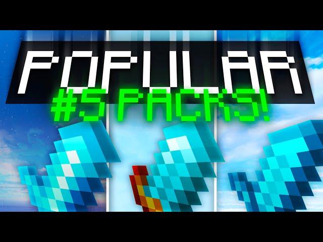 Using The 5 Most POPULAR Texture Packs For Minecraft Bedwars!