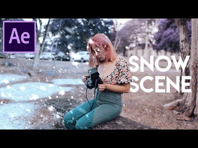 How to Create a SNOW SCENE - VFX - Simple After Effects Tutorial