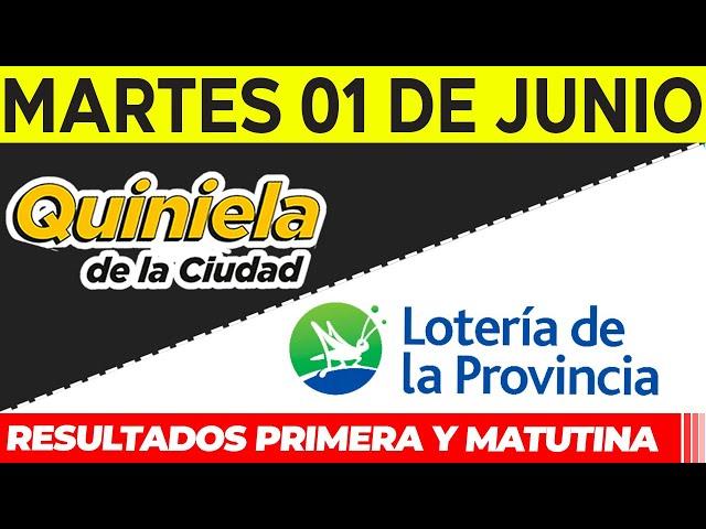 Quinielas Primera y matutina de La Ciudad y Buenos Aires Martes 1 de Junio