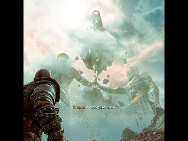 Kratos explains what are those huge statues in Valhalla #shorts | God of War Ragnarök Valhalla