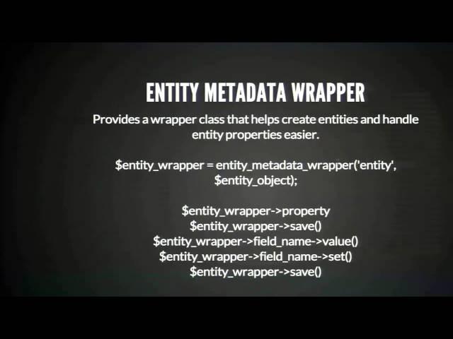 Introduction to Entities - DrupalCorn Camp 2014