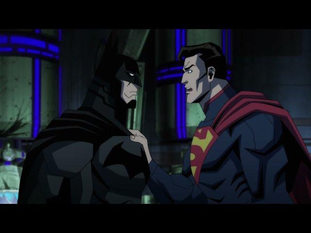 Superman panicking and asks Batman for help | Injustice Animated Movie (2021)