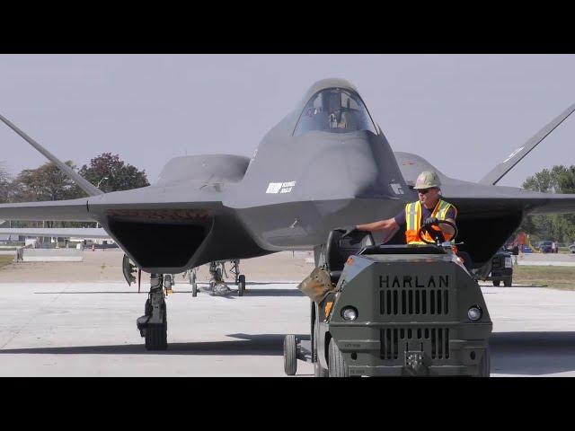 Northrop-McDonnell Douglas YF-23A Black Widow II relocation  - National Museum USAF, Oct. 2015