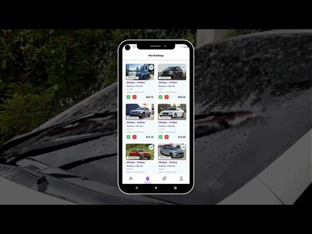 Car washing service app | Car detailing app | On-demand car wash | Flutter Mobile car wash app