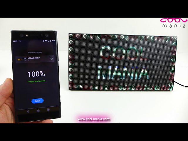 Advertising LED billboard with WiFi - panel (www.cool-mania.com)