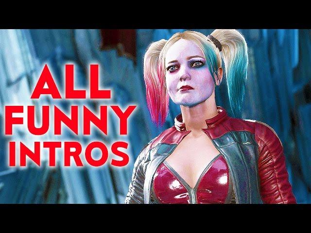 INJUSTICE 2 ALL Funniest Intros Dialogues Funny Character Banter Interaction Part 2