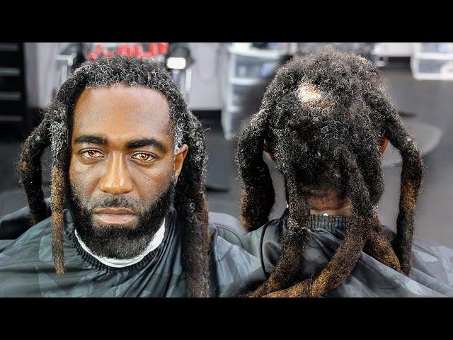 TRANSFORMATION HE PAID $500 FOR THIS HAIRCUT/ WICKS/ DROP FADE/ FADED BEARD/ HAIRCUT TUTORIAL