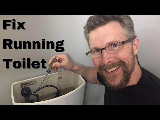 How to fix a running toilet. The two most common causes.