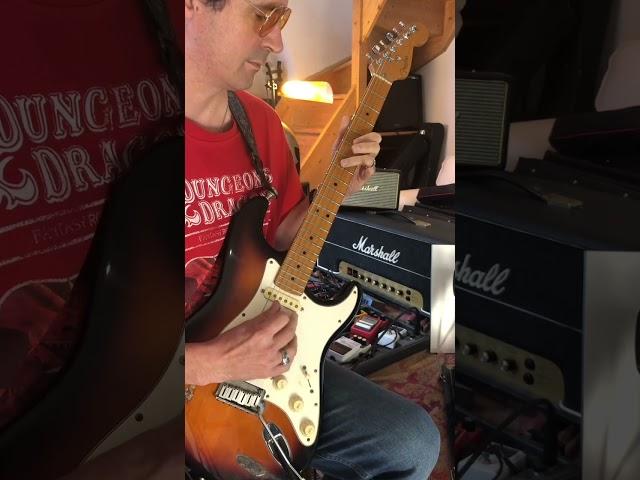 Super Mario Bros theme played on à Strat sunburst