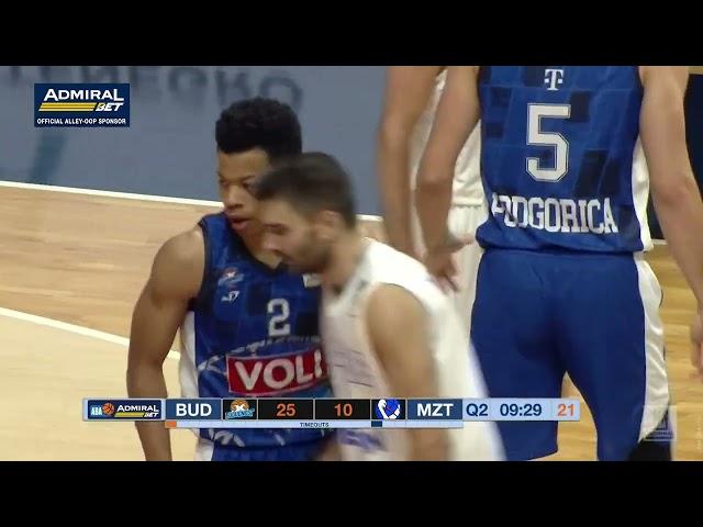 Alley-oop by Bell-Haynes and Kamenjaš (Budućnost VOLI – MZT Skopje Aerodrom, 15.10.2022)