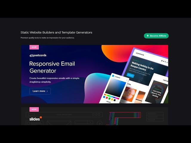 Designmodo-website builders and email generator