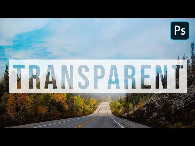 Transparent Text Effect | Simple Method | Photoshop Tutorial 2020