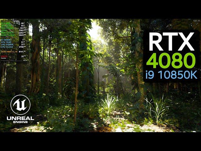 UNREAL ENGINE 5 - Rainforest Tech Demo in 4K | RTX 4080