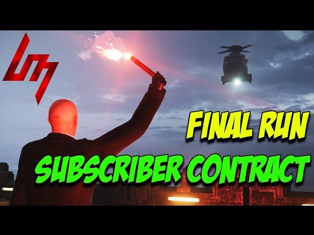 I cracked it!  - Hitman 2 Subscriber Contract Final Run