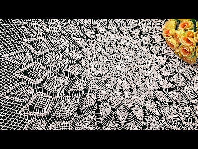 Crochet tablecloth, renata, part 5 out of 5