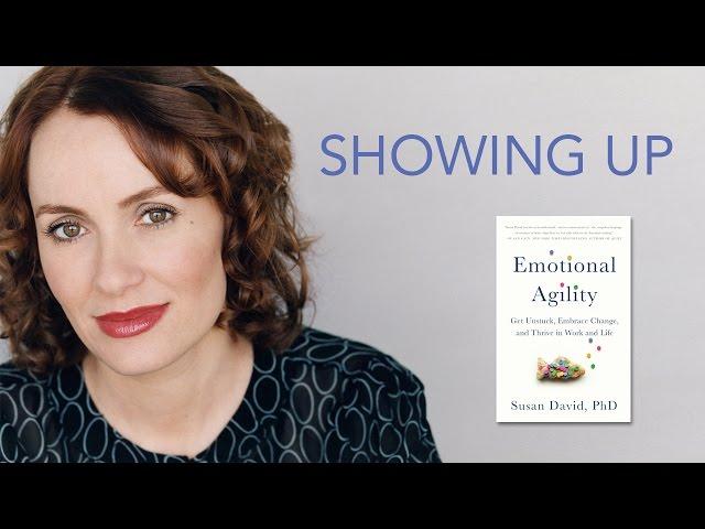 Author Susan David, Ph.D. talks about SHOWING UP to your emotions.