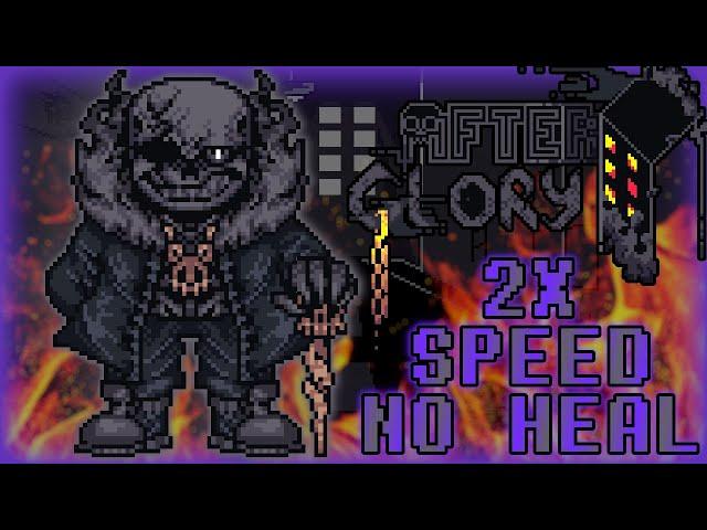 [2X SPEED NO HEAL] AfterGlory Phase 1 Sans fight by ZhaZha