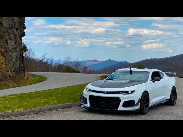 CHEVY CAMARO ZL1 1LE ON THE BLUE RIDGE PARKWAY POV | CORSA EXTREME | BLUE RIDGE CAR MEETS