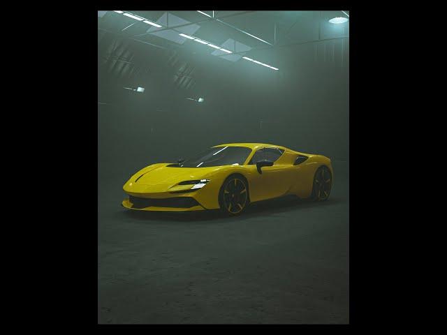 Ferrari SF90 Stradale 2021 animation Blender 3D