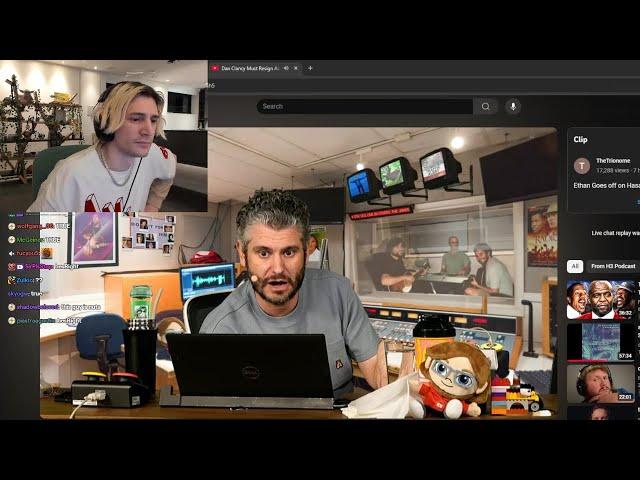 xQc Reacts to H3H3 "Ethan" Crashing Out on Hasan on Stream