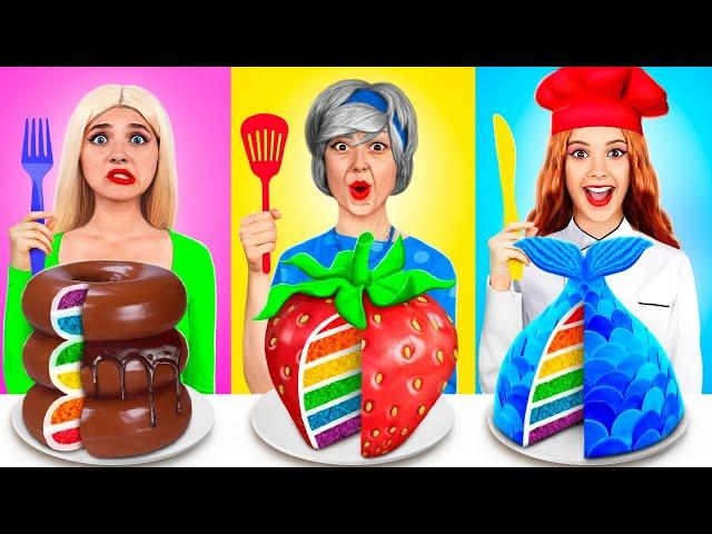 Me vs Grandma Cooking Challenge | Cake Decorating Funny Hacks by YUMMY JELLY