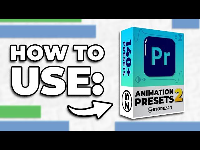 How To Use Animations 2 Presets in Premiere Pro – By Finzar