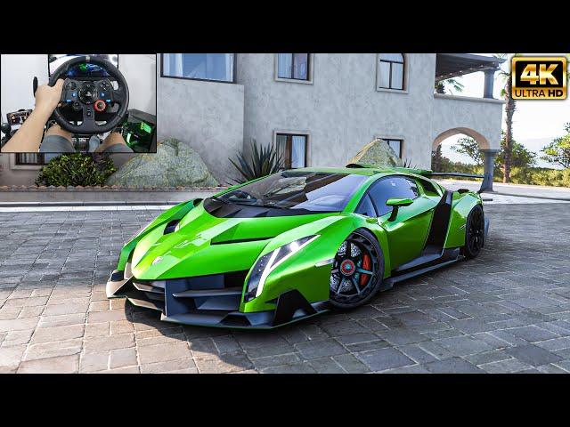 1200HP Lamborghini Veneno | Forza Horizon 5 | Logitech g29 gameplay