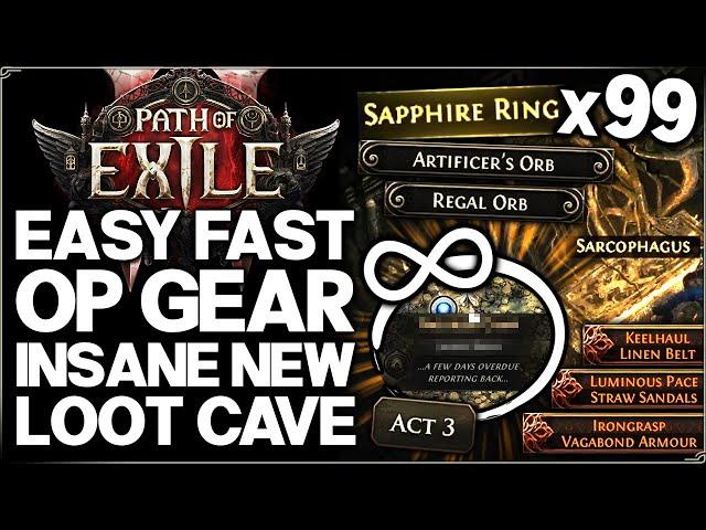 Path of Exile 2 - How to Get POWERFUL Gear FAST & EASY - New INSANE Loot Cave & Best Orb Farm Guide!