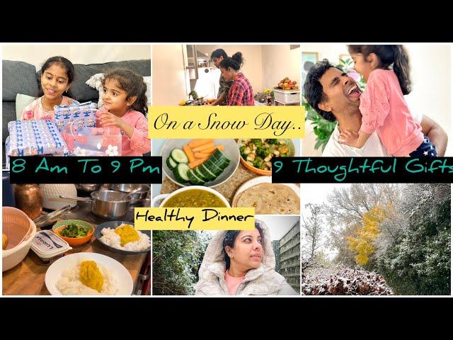 SnowDay️ Vlog | 9 Thoughtful Birthday Gifts For My 9 year old/Let’s Make Healthy Dinner /9Am-7Pm