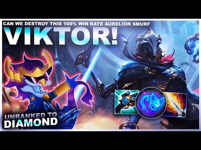 CAN WE DESTROY THIS 100% WIN RATE AURELION SMURFS WIN RATE WITH NEW VIKTOR! | League of Legends