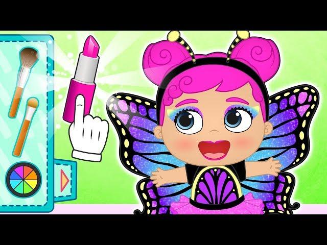 BEBÉ LILY  Se disfraza de mariposa multicolor  Dibujos animados para niños y niñas