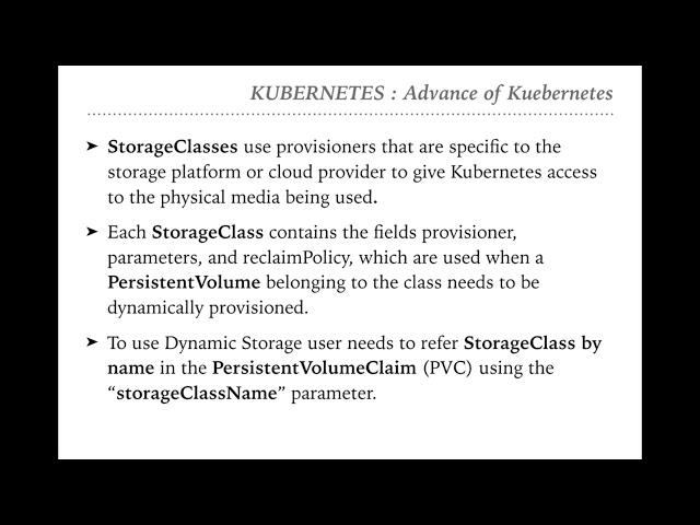 4  Dynamic Volume Provisioning in Kubernetes